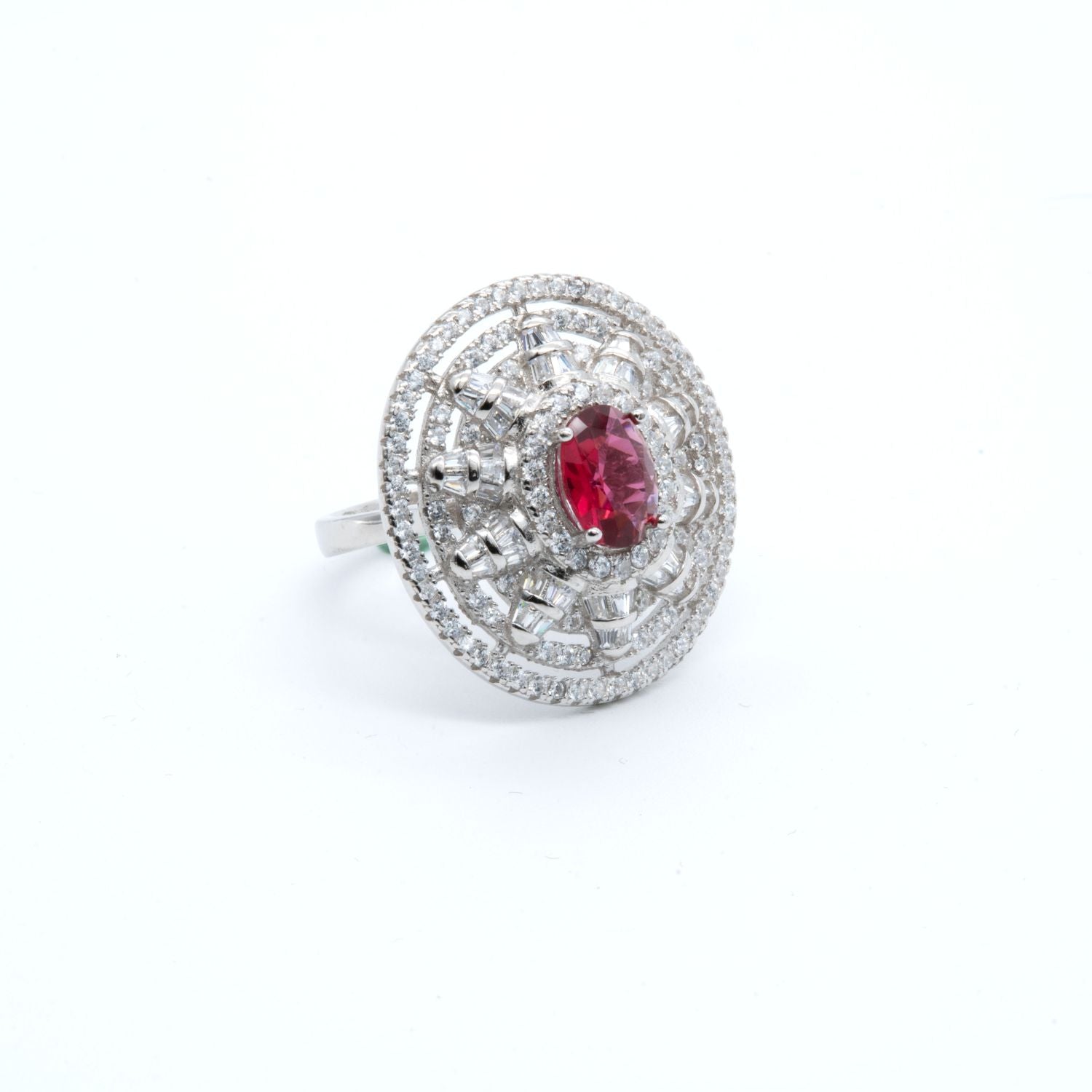 Ruby Radiance Cocktail Ring